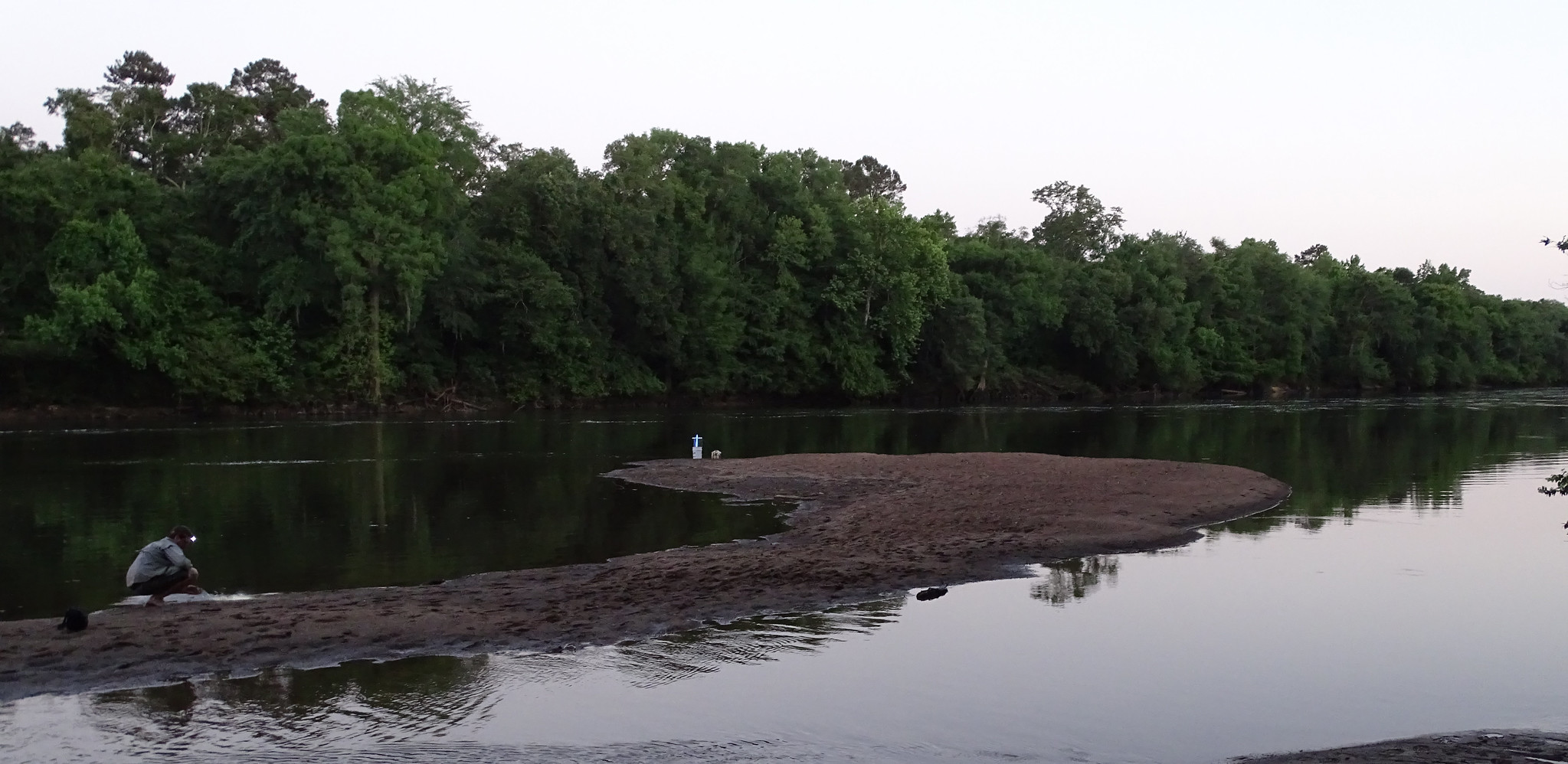 bucket trap on sandbar bucket trap on sandbar